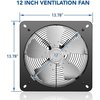 Ipower 12 Inch Ventilation Exhaust Fan, Black HIFANXVENTIL12